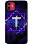 iPhone 11 Kılıf Hd Desen Baskılı Arka Kapak - Dark Neon Yaprak T Harfi 1