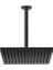 Ankastre Duş Başlığı Kare Slim Metal 30*30 cm Siyah ADS21-S 1
