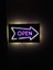 Open LED Işıklı Ahşap Tablo 50X21CM 2