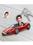 Kişiye Özel Bay Ferrari F12 Figürlü Plakalı Ahşap Karikatür Anahtarlık 1