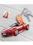 Kişiye Özel Bayan Ferrari California Figürlü Plakalı Ahşap Karikatür Anahtarlık 1