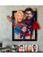 Kişiye Özel Süper Aile Karikatürlü 3D Ahşap Tablo-1 1
