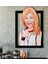Kişiye Özel Bayan Karikatürlü 3D Ahşap Tablo-35 1
