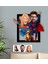 Kişiye Özel Evcil Dost ve Süper Sevgililer Karikatürlü 3D Ahşap Tablo-1 1