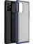 Oneplus 8t Luna Serisi Köşe Korumalı Sert Rubber Kılıf - Mavi 1