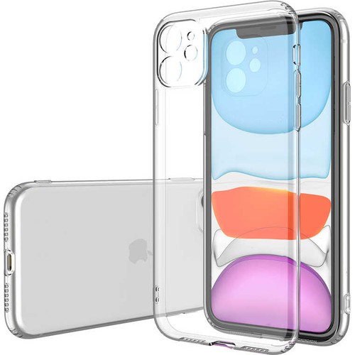 Bzontech Apple iPhone 11 Kılıf Şeffaf Kamera Korumalı 3D