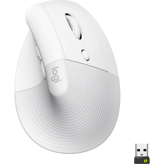 Logitech Lift Sessiz Kablosuz Ergonomik Dikey Mouse - Beyaz