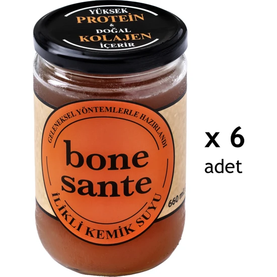 Bone Sante 660 ml Ilikli Kemik Suyu x 6'li