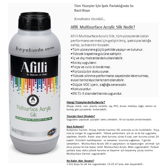 Filli Boya Afilli Multisurface Akrilik Ipeksi Mat Fiyatı