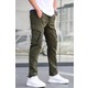 Madmext Haki Kargo Cep Jogger Pantolon 5791