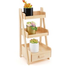 Belovee 1/12 Bebek Evi Ahşap Raflar Çekmece Mobilya Modeli ile 3 Katmanlı Ekran Rafları (Yurt Dışından)