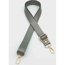 Angel Çanta Aksesuar Suni Deri Ayarlı Çanta Sapı 120X2.4 cm Parlak Gri Light Gold Metal