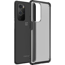 Microcase Oneplus 9 Pro Luna Serisi Köşe Korumalı Sert Rubber Kılıf - Siyah