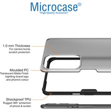 Microcase Oneplus 9 Pro Luna Serisi Köşe Korumalı Sert Rubber Kılıf - Siyah