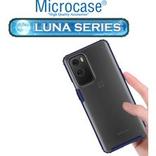 Microcase Oneplus 9 Pro Luna Serisi Köşe Korumalı Sert Rubber Kılıf - Mavi