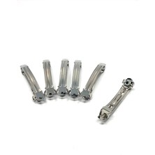 Tahtakaledeyim 10 Adet 6 cm Gümüş Renk Metal Otomatik Toka Boş Süslenmemiş