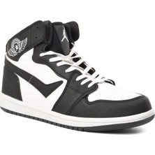 Lambirlent Beyaz   Siyah Erkek Bilek Boy Sneaker