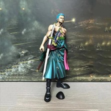 25 cm Tek Parça Comic Renk Roronoa Zoro Anime Figure Pvc Hasır Şapka Korsanlar Koleksiyon Model Bebekler Oyuncaklar Hediyeler | Aksiyon Figürleri