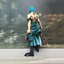 25 cm Tek Parça Comic Renk Roronoa Zoro Anime Figure Pvc Hasır Şapka Korsanlar Koleksiyon Model Bebekler Oyuncaklar Hediyeler | Aksiyon Figürleri