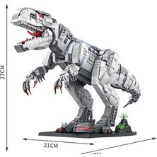 Film Jurassic Dinosaur Dünya Hayvanat Bahçesi Moc Tyrannosaurus Rex Model 2108 Adet Yapı Taşları Çocuk Oyuncak Hediye Küçük Tuğla |