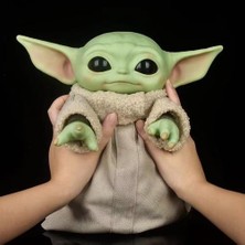 28 cm Star Wars Figma Peluş Kumaş 11 Inç Kawaii Bebek Yoda Figure Anime Mandalorian Heykel Modeli Oyuncaklar Gençlik Hediyesi | Aksiyon Figürleri