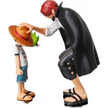 18 cm Korsan Kızıl Saçlı Luffy Anılar Shanks Şekil Anime Periferik El Yapımı Model Dekorasyon Oyuncak Hediye | Aksiyon Figürleri