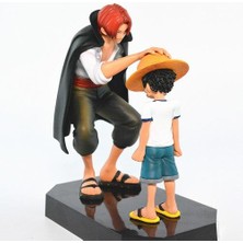 18 cm Korsan Kızıl Saçlı Luffy Anılar Shanks Şekil Anime Periferik El Yapımı Model Dekorasyon Oyuncak Hediye | Aksiyon Figürleri