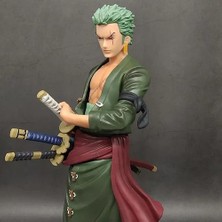 Tek Parça Büyük Figür 3D2Y Üç Strok Kılıçcılık Roronoa Zoro Hasır Şapka Korsanlar Anime Pvc Model Oyuncaklar Hediye Gk | Aksiyon Figürleri (Yeşil)