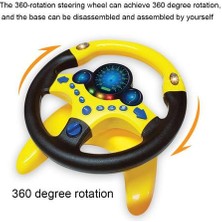 Çocuklar Işık Çocuklu Direksiyon Tekerlekli Çocuk Müzikal Öğrenme Oyuncak Bebek Sürüş Tekerlek Komik Çocuk Oyuncak Çeşitli Sürüş Sesleri ile | Gürültü Makinesi