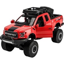 Mini Pikap Kamyon Oyuncak 1:32 Ford F150 Için Model Oyuncak Araba Pick Up F150 Raptor Ses ve Işık ve Sürgülü Araba | Diecasts oyuncak Araçlar