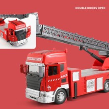 25 cm Yangın Kurtarma Kamyon Ses Işık Merdiven Vinç Oyuncaklar Alaşım Diecast Araç Eğitim Koleksiyon Oyuncak Araba Çocuk Çocuk Y183 | Diecasts oyuncak Araçlar