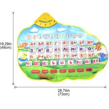 73X49CM Alfabe ve  ile Rus Müzikal Matnumber Bebek Oyun Paspaslar Rus Öğrenme Oyuncaklar Eğitim Erken Oyuncaklar | Oyuncak Müzikal Enstrüman