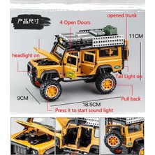 1:28 Alaşım Diecast Oyuncak Araba Modeli Deve Defender Metal Oyuncaklar Araçlar Kupa Çocuklar Için Ses Işık Koleksiyonu Geri Çekin Hediyeler | Diecasts oyuncak Araçlar