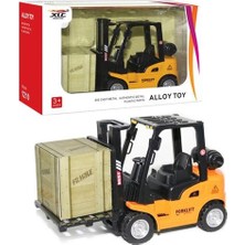 Alaşımlı Çocuk Oyuncak Araba Inşaat Kamyonu Çocuk Forklift Çocuk Modeli Oyuncak Hediye Kutusu