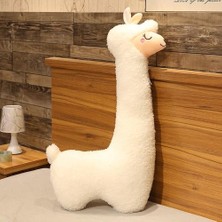 HaiTun 130 cm Sevimli Alpaka Peluş Oyuncak - Beyaz (Yurt Dışından)