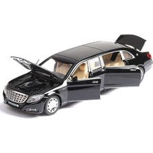 1:32 Oyuncak Araba Maybach S650 Genişletilmiş Baskı Metal Oyuncak Alaşımlı Araba Diecasts oyuncak Araçlar Araba Modeli Işık Ses Oyuncaklar Çocuklar Için | Diecasts oyuncak Araçlar