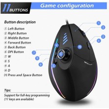 Ergonomik Kablolu Gaming Fare 10000 Dpı Bilgisayar Kablolu Fare Gamer Renkli Arka Işık Rgb Işıkları ile Pc Dizüstü Bilgisayar | Fareler