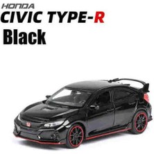 1:32 Civic Tip R Diecasts Metal Oyuncak Araba Modeli Kırmızı Logo Araçlar ile Ses Işık Koleksiyonu Oyuncaklar Çocuklar Için Noel Hediyeleri | Diecasts oyuncak Araçlar