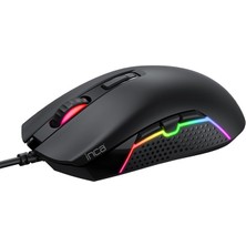 Inca IMG-GT14 Siyah Rgb 7 Keys DPI3600 Kablolu Mouse 1,5mt Örgülü Saf Bakır Kablo(3 Milyon Tuş Ömrü)