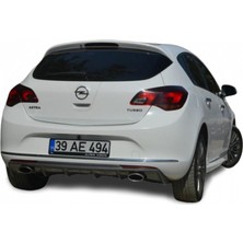 Paşa Tuning Opel Astra J Hb (2013-2015) Makyajlı Arka Tampon Eki - Difüzör (Plastik)