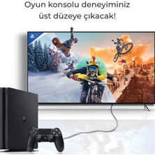 Bix NHD05 4K@60Hz HDMI 2.0 Ethernet 18 Gbps. Veri Aktarım Destekli 3D Ready Nikel Kaplama 5 Metre HDMI Kablo