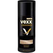 Vexx 50 gr Açık Kahve Saç Tozu Topik- Topaklanma Yapmaz