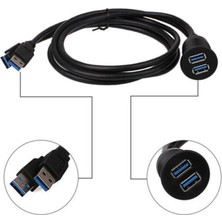 1 Parçalı Kablo Çift Bağlantı Noktası USB 3.0 Gömme Kontrol Paneli Kablosu