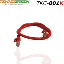 Teknogreen Teknogreen TKC-001K 1m Cat6 Ethernet Kablosu Kırmızı