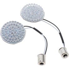 2pcs Yeni 2 '' Sarı Motosiklet LED Turn Sinyal Işık Paneli Değiştirme