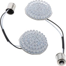 2pcs Yeni 2 '' Sarı Motosiklet LED Turn Sinyal Işık Paneli Değiştirme