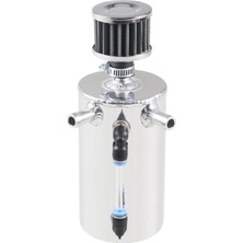 Araba Yağı Yakalama Tank Olabilir Gümüş 500ML Alüminyum Otomotiv Rezervuar Tankı(Yurt Dışından)