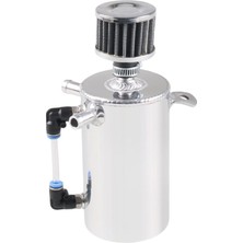 Araba Yağı Yakalama Tank Olabilir Gümüş 500ML Alüminyum Otomotiv Rezervuar Tankı(Yurt Dışından)