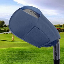 Perfk Sağ Elini Kullanan Golf Ütüleri Parça Koruyucu Pu Deri Golf Için Golf Mavisi (Yurt Dışından)