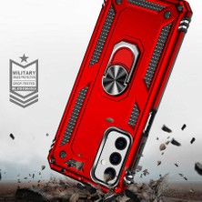 Nevarium Samsung Galaxy M13 Kılıf Tank Yüzüklü Yüksek Korumalı Silikon